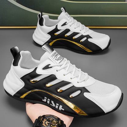 Sport shoes for women with ventilated mesh inserts and flexible sole