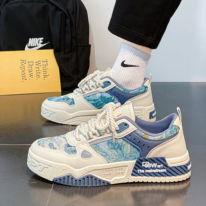 Fashionable sports shoes for women with innovative surface material