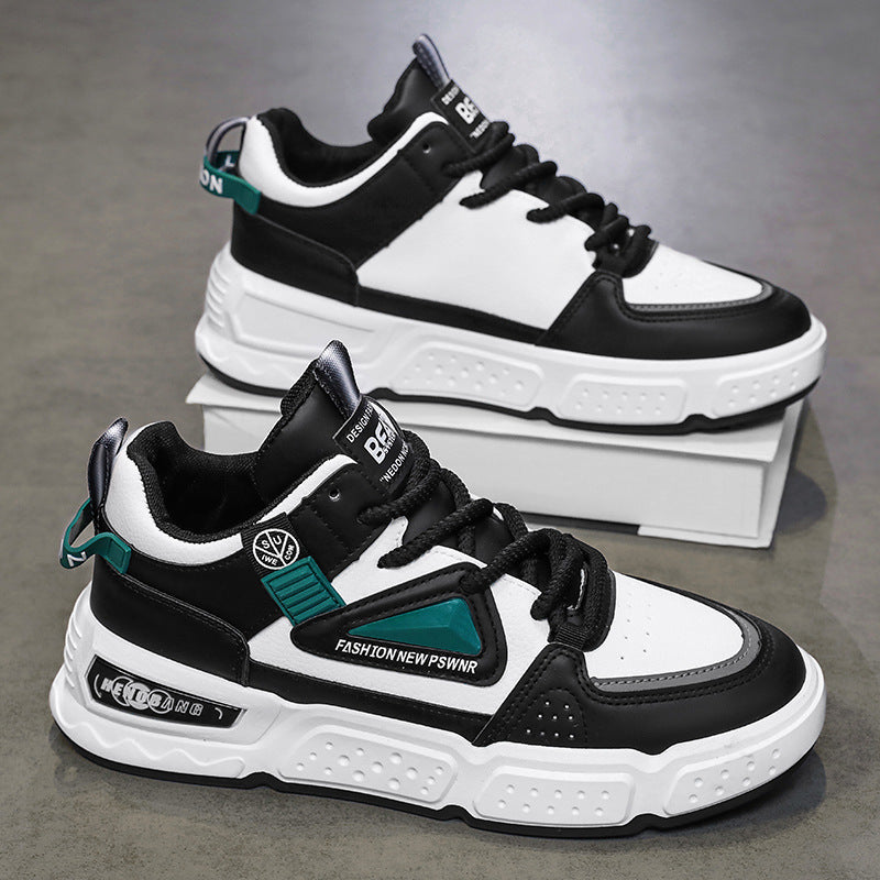 Women's sporty sneakers with cushioning sole and breathable structure