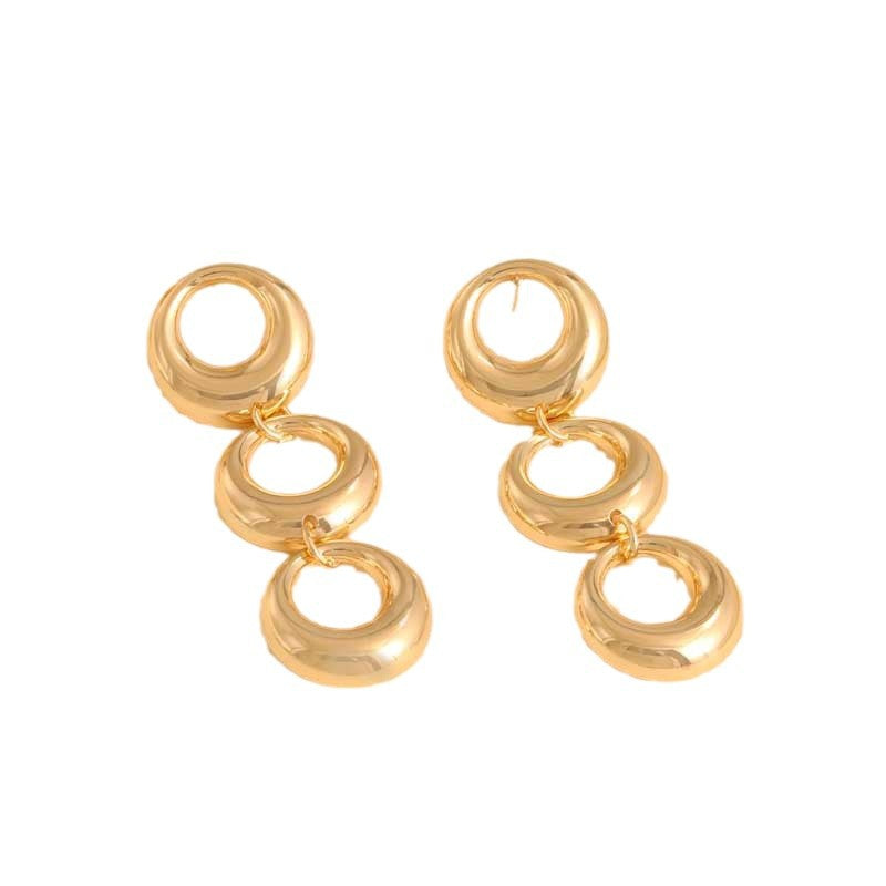 Women's Hanging Earrings with Modern, Geometric Elements Tom Cottons