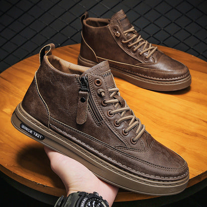 Women's High Sneakers with sturdy upper material and practical zipper