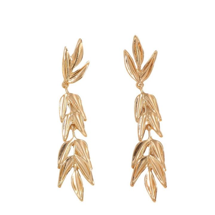 Women's Hanging Earrings with Elegant Leaf Design Tom Cottons