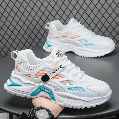 Women's sporty sneakers with breathable mesh upper and shock-absorbing sole