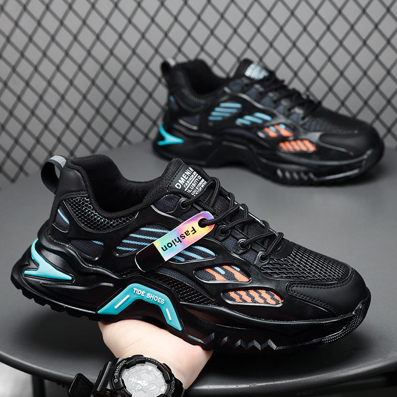 Women's sporty sneakers with breathable mesh upper and shock-absorbing sole