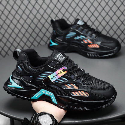 Women's sporty sneakers with breathable mesh upper and shock-absorbing sole
