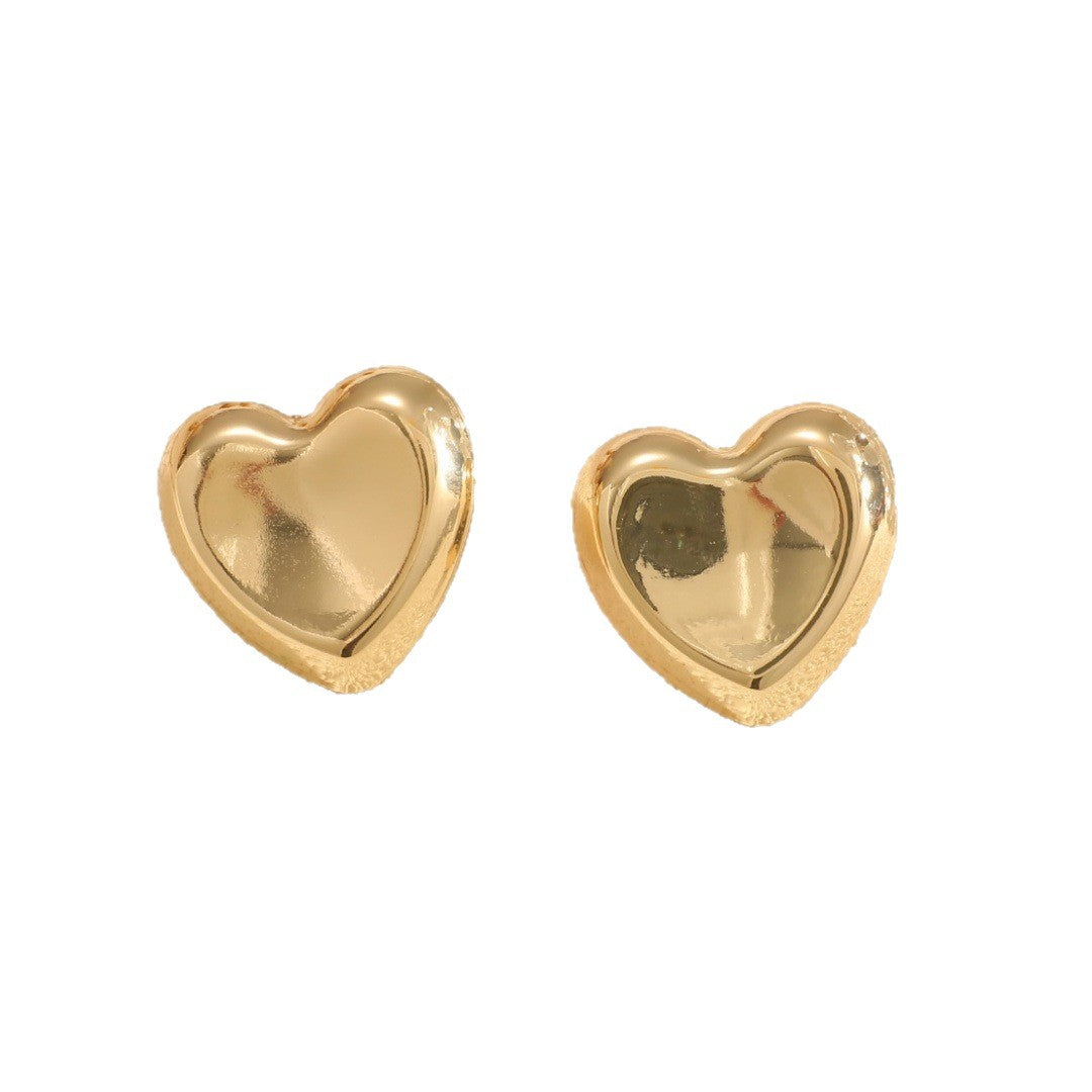 Women's Open Bangle with Elegant Heart Shape Tom Cottons