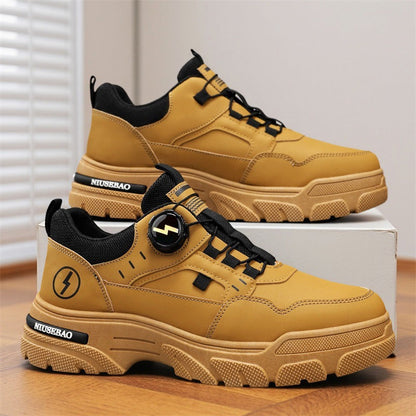 Women's sporty sneakers with innovative quick-lacing system and non-slip sole