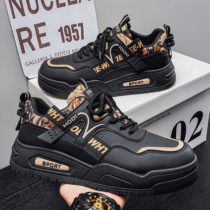 Women's sporty sneakers with fashionable profile and breathable mesh insert