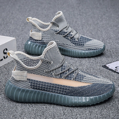 Women's sporty sneakers with seamless mesh structure and flexible sole