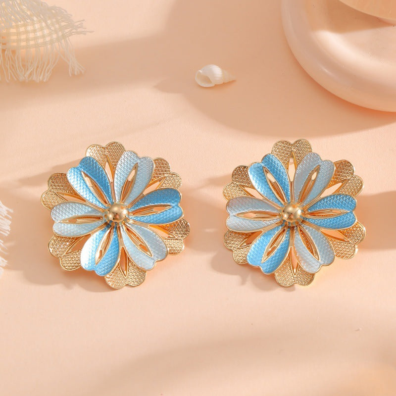 Ladies Hair Clips with Artistic Flower Design Tom Cottons