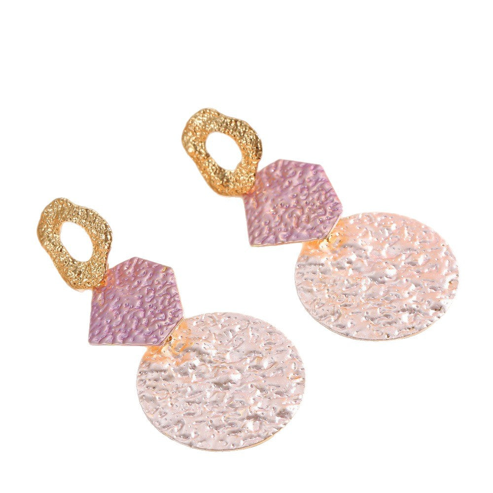 Women's Hanging Earrings with Modern Geometric Design Tom Cottons