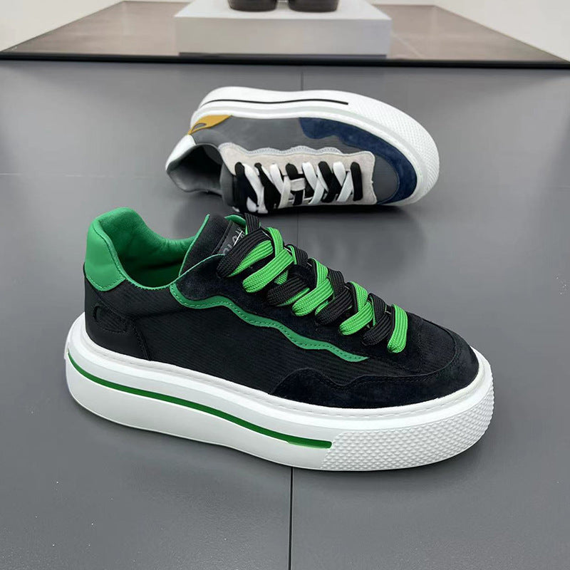 Women's Fashion Sneakers with High Platform Sole and Breathable Structure