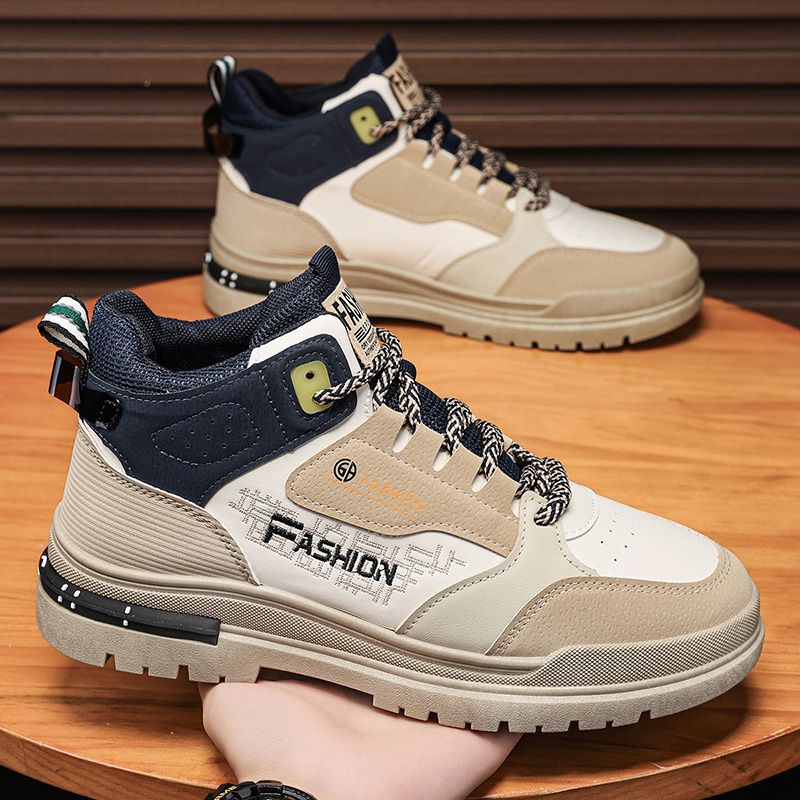 High top athletic sneakers for women with breathable construction and non-slip sole