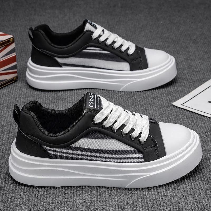 Women's Chunky Sneakers with Breathable Inserts and Fashionable Design Elements