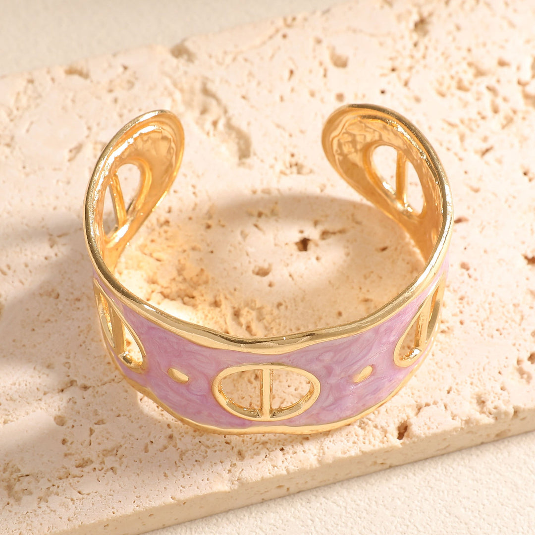 Women Open Cuff Bracelet with Artistic Snake Design Tom Cottons