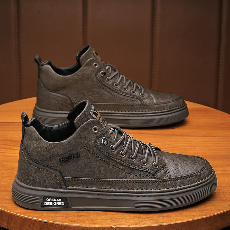 High-top athletic and fashionable sneakers for women with elegant details