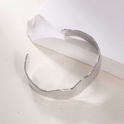 Women's Open Bangle in Modern Bamboo Design Tom Cottons