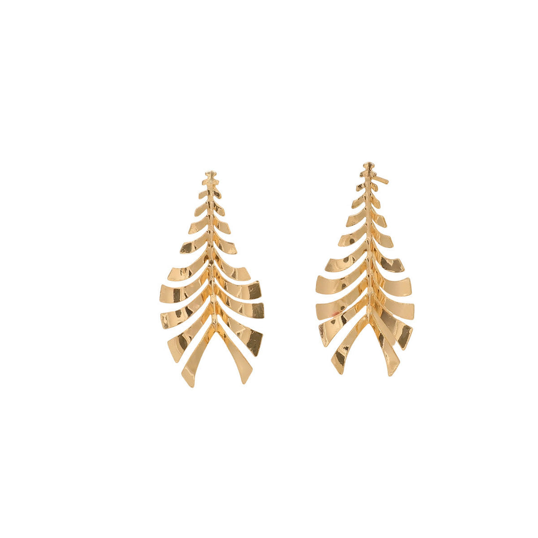 Women Hanging Earrings in Elegant Leaf Design Tom Cottons