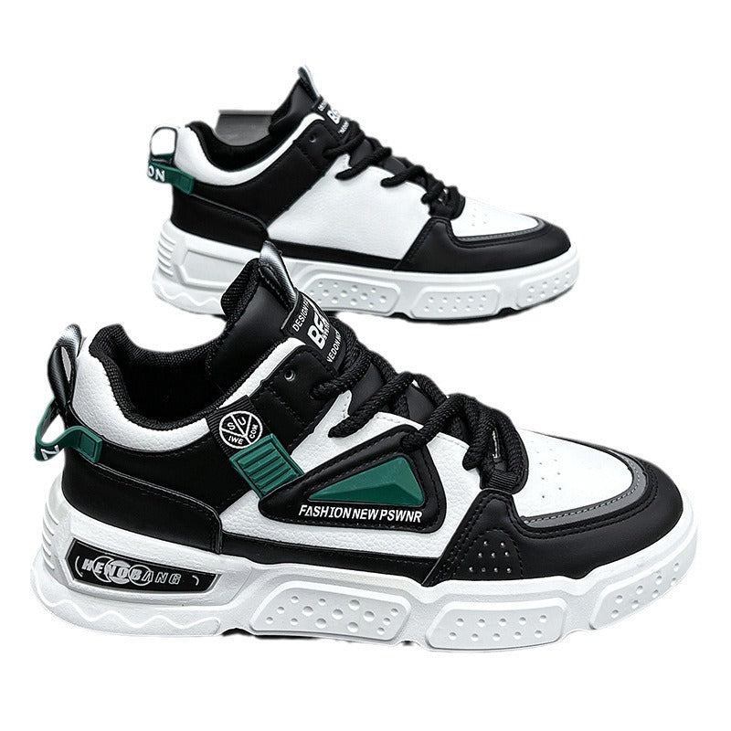 Women's sporty sneakers with cushioning sole and breathable structure