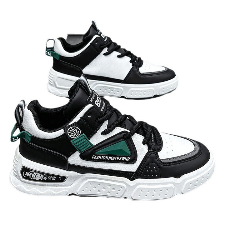 Women's sporty sneakers with cushioning sole and breathable structure