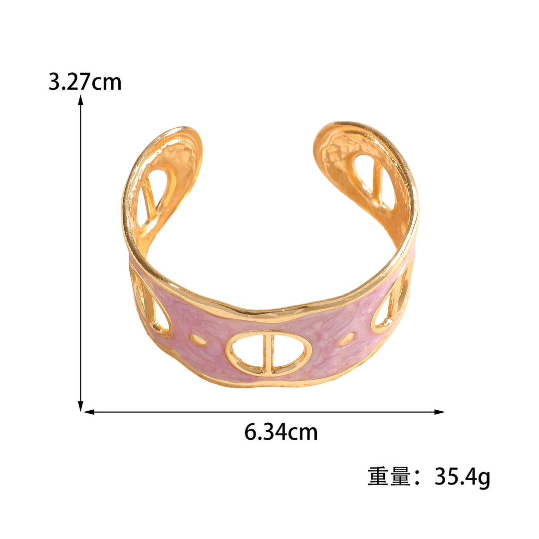 Women Open Cuff Bracelet with Artistic Snake Design Tom Cottons