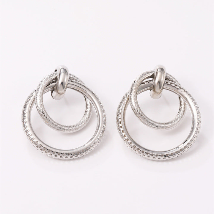 Women's Hanging Earrings with Elegant, Curved Ring Design Tom Cottons