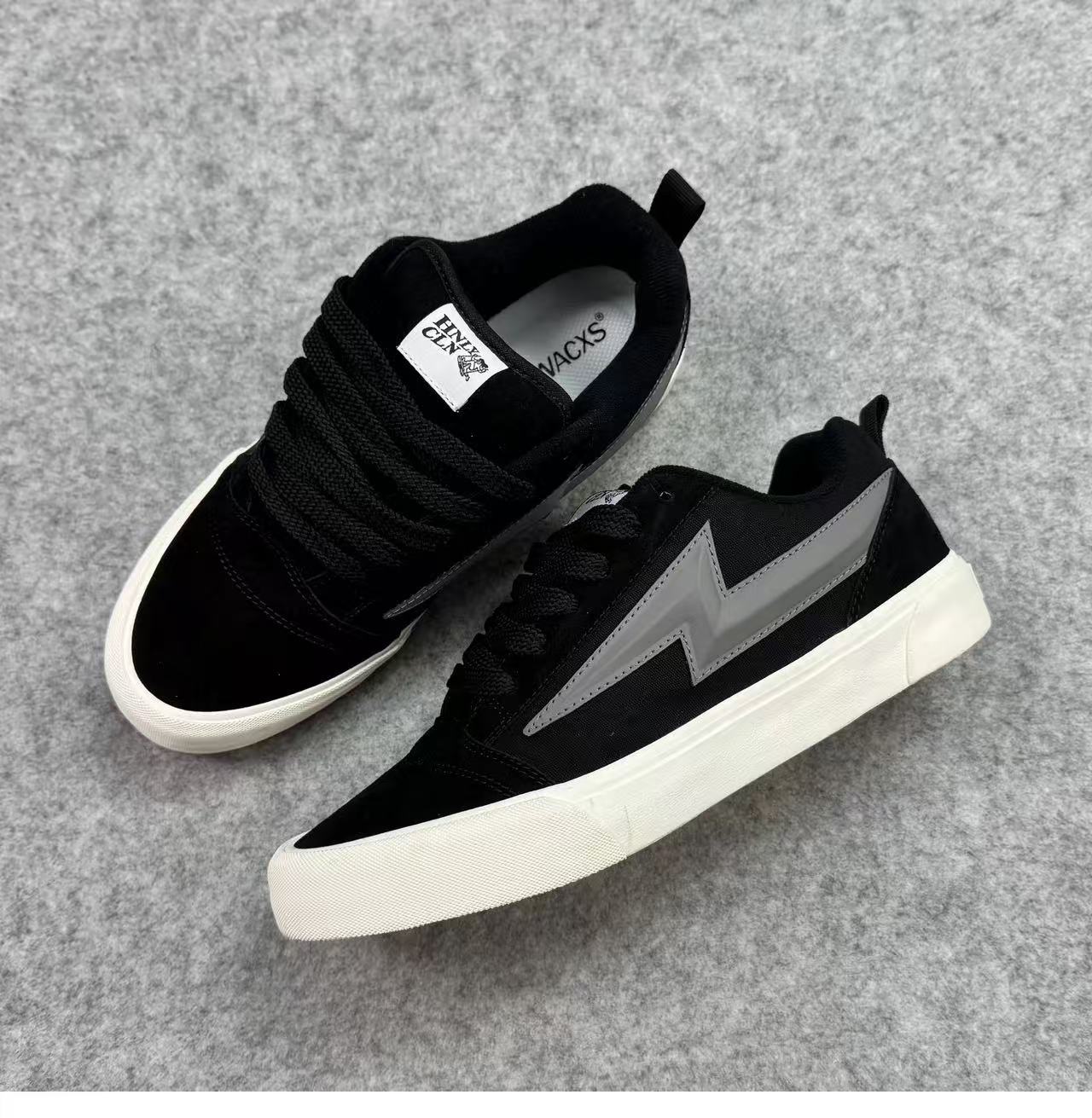 Ladies sporty sneakers with futuristic accents and durable outsole