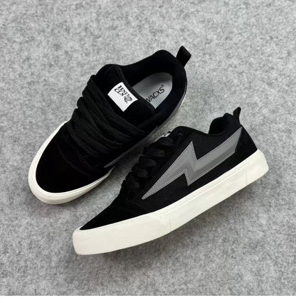 Ladies sporty sneakers with futuristic accents and durable outsole