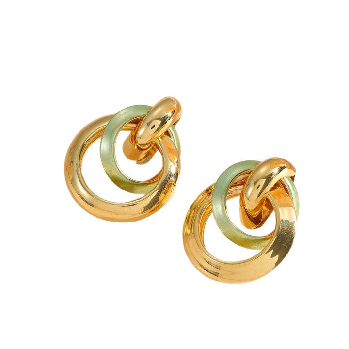 Women's earrings in elegant ring design Tom Cottons