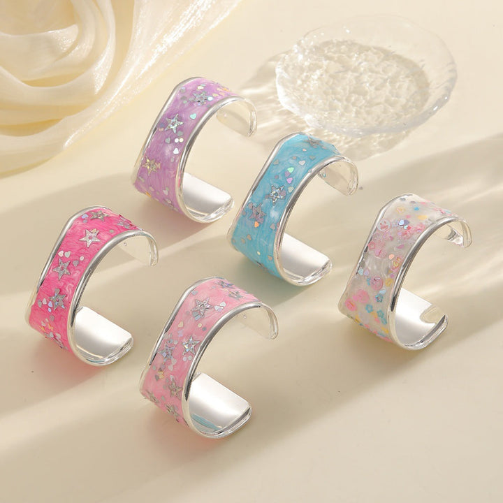 Women's bangle with sparkling star motif Tom Cottons