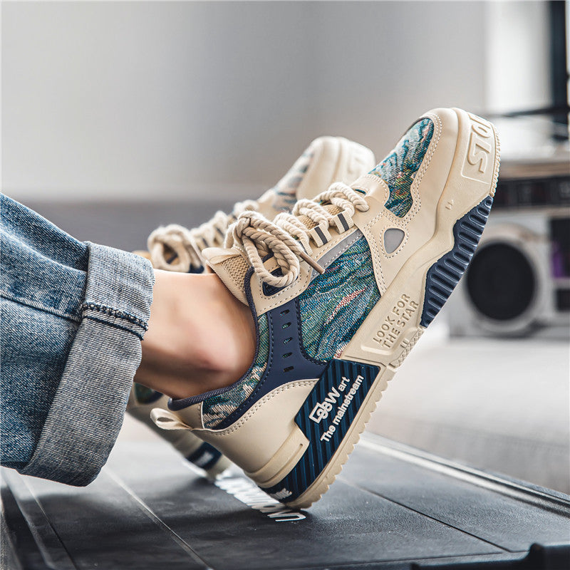 Women's sporty sneakers with innovative upper material and non-slip sole