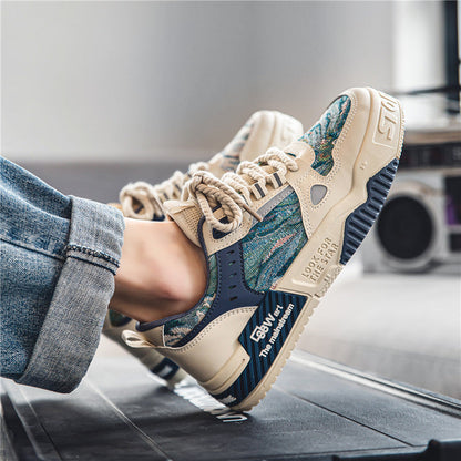 Women's sporty sneakers with innovative upper material and non-slip sole