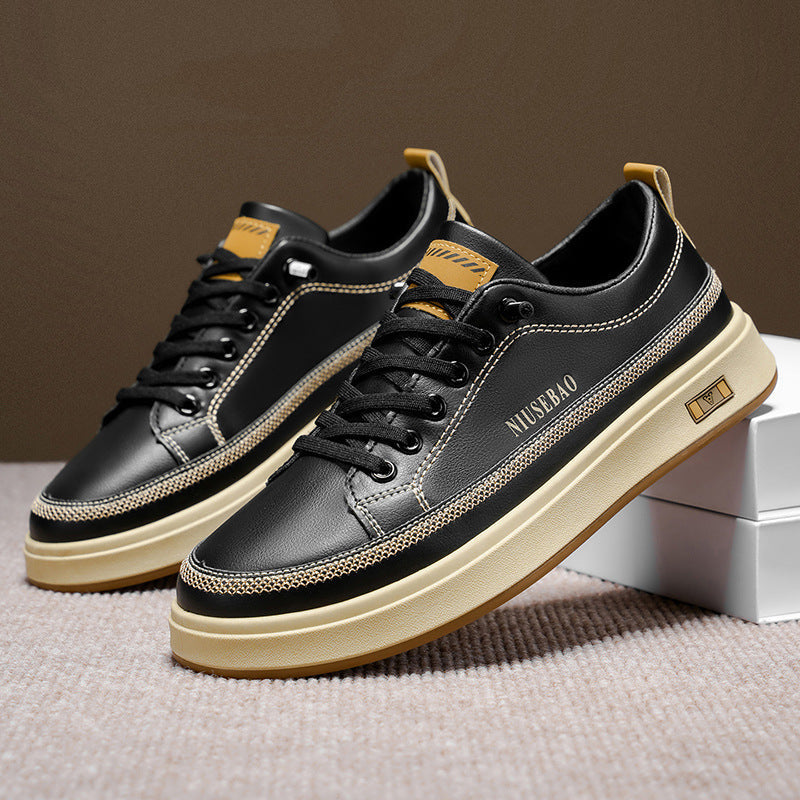 Women’s stylish leather sneakers with comfortable cushioning and slip-resistant sole