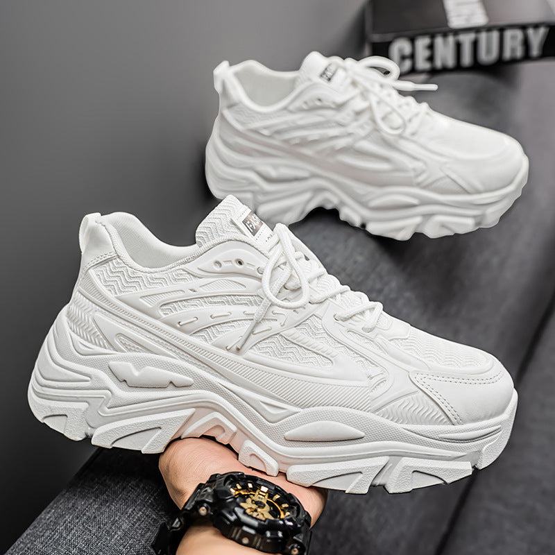 Women's sports shoes with cushioned sole and breathable inserts