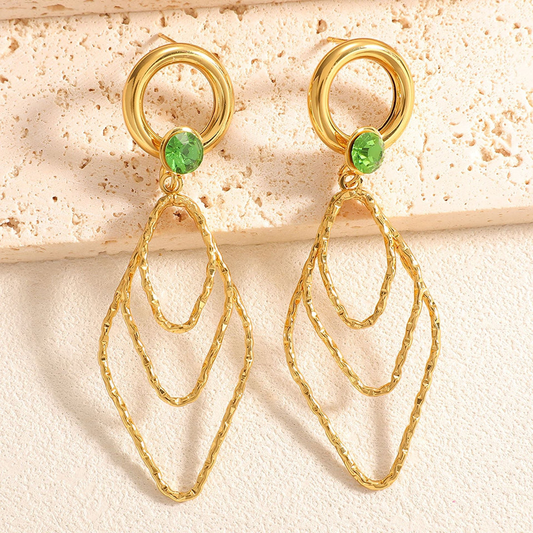 Women's earrings with elegant, shimmering design Tom Cottons