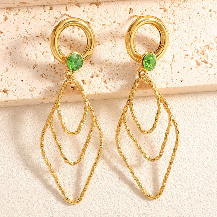 Women's earrings with elegant, shimmering design Tom Cottons