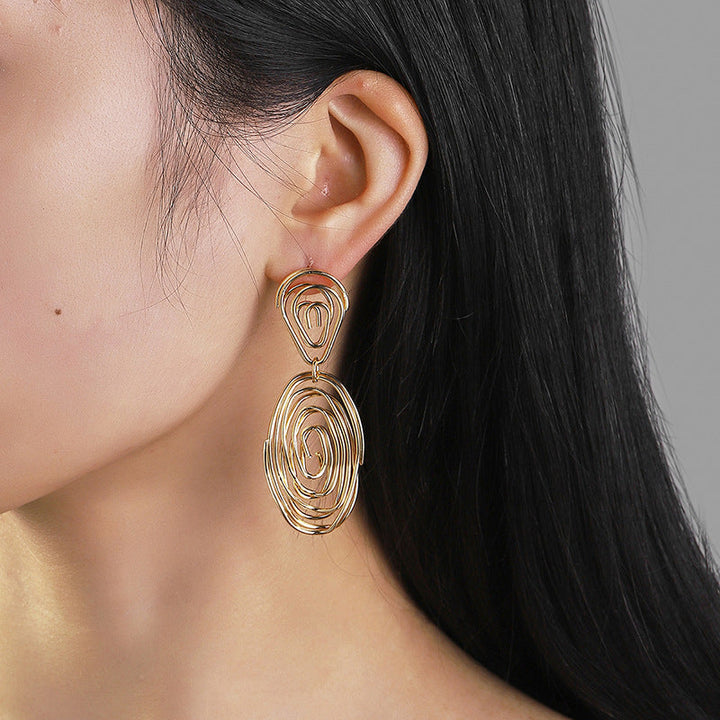 Women's Hanging Earrings in Artful Wire Design Tom Cottons