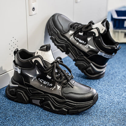 Fashion high-top sneakers for ladies with innovative design and stable sole