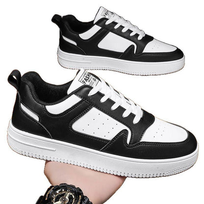 Women's Sporty Leather Sneakers with Padded Insole