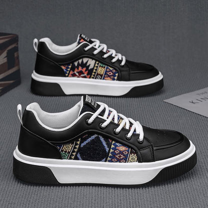 Ethnic style women's sneakers with a sturdy design for daily use