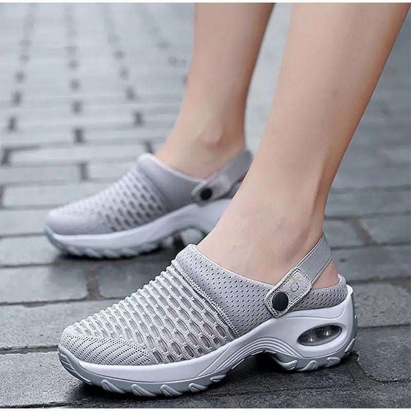 Women's breathable Slip-On sneakers with fashionable mesh design