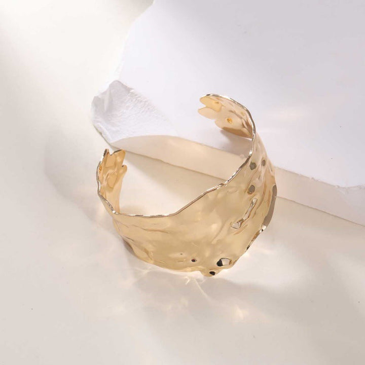 Ladies Open Cuff Bracelet with Artistic, Organic Design Tom Cottons