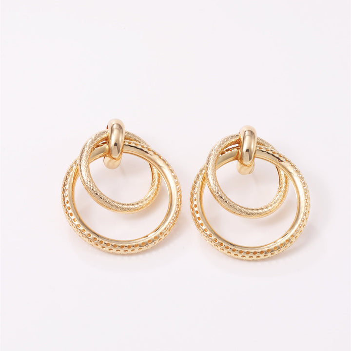 Women's Hanging Earrings with Elegant, Curved Ring Design Tom Cottons