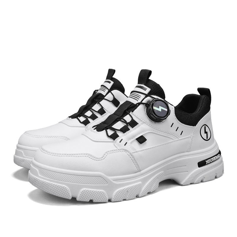 Women's sporty sneakers with innovative quick-lacing system and non-slip sole