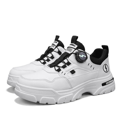 Women's sporty sneakers with innovative quick-lacing system and non-slip sole