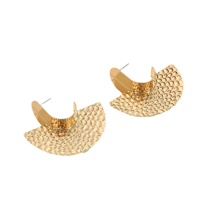 Women's Hanging Earrings with Artistic, Textured Design Tom Cottons