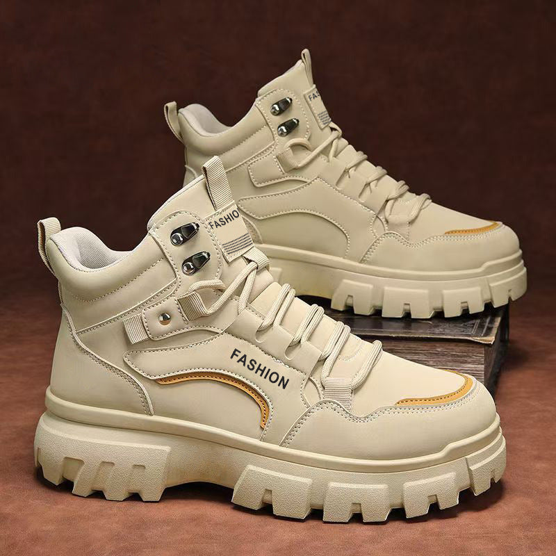 Women's High Sneakers with Robust Profile and Fashionable Design