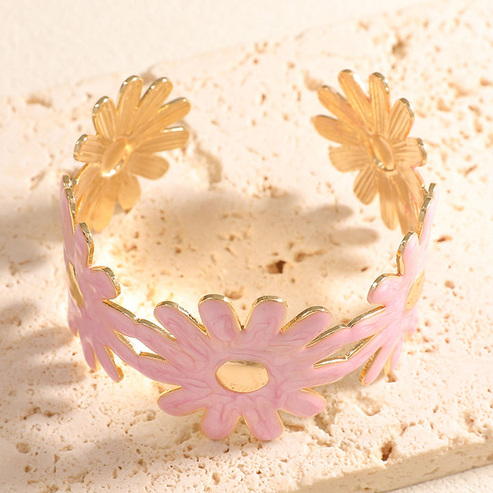 Women's bangle with floral flower pattern Tom Cottons