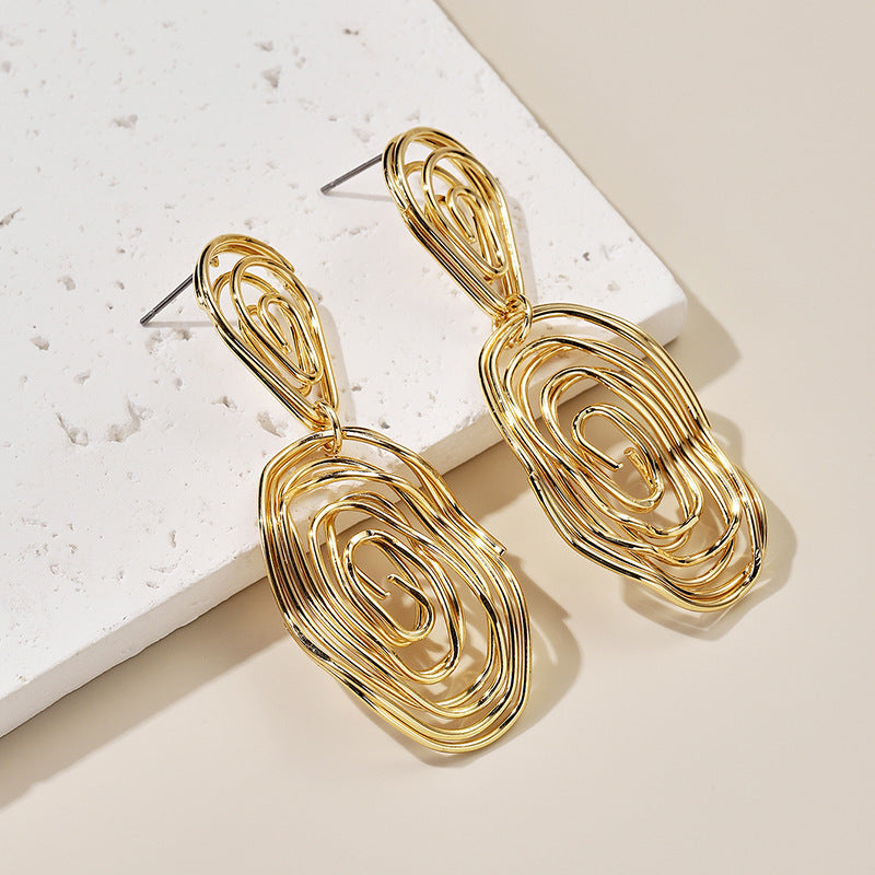 Women's Hanging Earrings in Artful Wire Design Tom Cottons