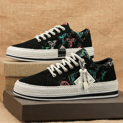 Fashion women's sneakers with high-quality textile uppers and sophisticated design